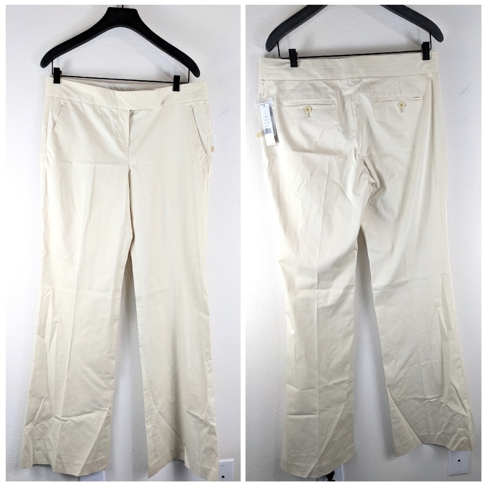 Theory Cottonwood Marasie Wide Leg Trouser Pants
